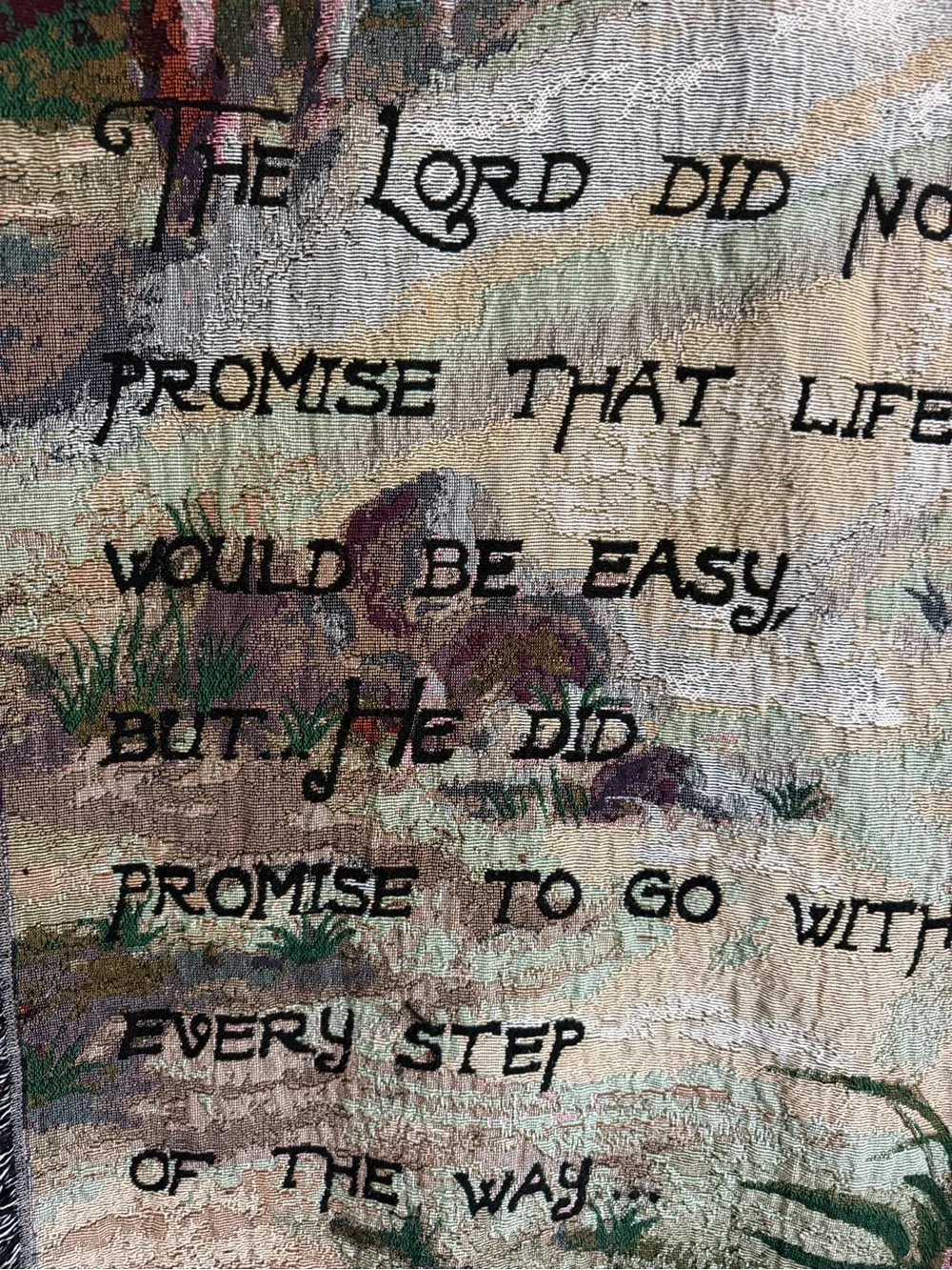 Inspirational Tree 46x61” Wall Tapestry - Green and Brown